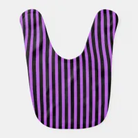 Halloween Poison Purple and Black Baby Bib