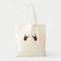 Skeleton Hand Heart Roll Red Classic Look Tote Bag