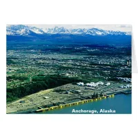 Anchorage Alaska Aerial Photo Card
