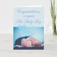 Congratulations on your New Baby Boy Card