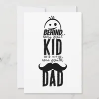 Behind Every Great Kid: Father's Day Holiday Card