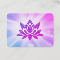 *~* Glitter Lotus Rays Reiki Healing Energy  Business Card