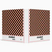Boho Checkerboard Binder | Trendy Back to School 