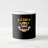 Halloween F-Caw-F Skull Giant Coffee Mug