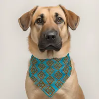 Southwest Geometric Mountain Peaks Pattern Pet Bandana Collar