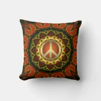 Peace Mandala Boho Batik Cushion / Pillow