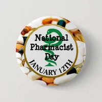 National Pharmacist Day January 12th Button
