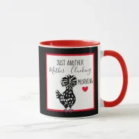 Funny Chicken Pun | Chicken Quote Morning Humor    Mug