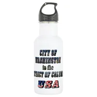 City of Washington in the District of Columbia USA Water Bottle