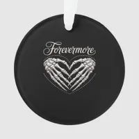 More Skeleton Hands Heart Gothic Halloween Ornament