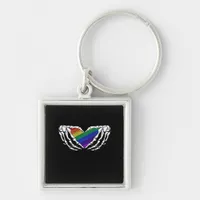 Pride - Skeleton Hands Holding Heart Classic Keychain