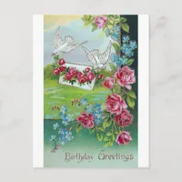 Birthday Vintage Postcard