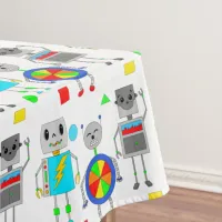 Robot Themed Boy's Birthday Party Tablecloth