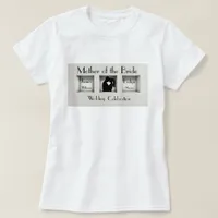 Black and White, Trendy Mother of the Bride T-Shirt