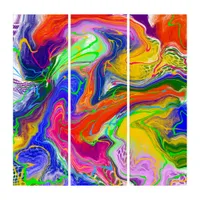 Disco Ball Electricity Fluid Art 