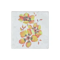 Chic Elegant Retro Sparaxis Pattern Stone Magnet