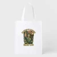 No Kings In America Statue Of Justice For Immigran Grocery Bag