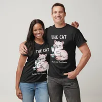 The Cat That Got The Cream Matching Black Unisex T-Shirt