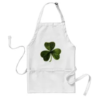 St. Patrick's Three Leaf Clover Adult Apron