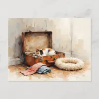 Funny Change of Address from Calico Cat Postcard