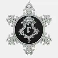 F Monogram Initial Ornament