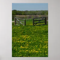 Wooden Farm Gates Poster