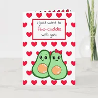 Avocado Food Pun, Cute Happy Valentine's Day Card