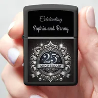 Timeless Silver: 25th Anniversary Zippo Lighter