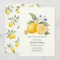 Main Squeeze Amalfi Coast Italian Bridal Shower Invitation