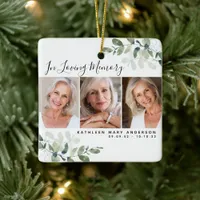 Eucalyptus In Loving Memory Photos Ceramic Ornament