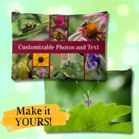 Create Your Own Collage and Custom Text Cosmetic Accessory Pouch