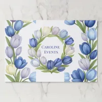 Serenity in Bloom Pastel Tulip Floral Home Decor Paper Pad