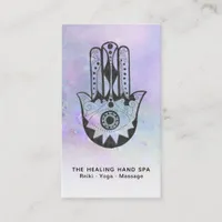 *~* Yoga - Craters of Moon Hamsa Hand of Fatima Business Card