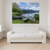 Rowing boats at the lake - Allgäu  Acrylic Print