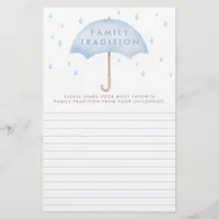 Favorite Family Tradition Watercolor Baby Shower