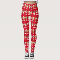 Retro Ice Cream Sundaes Leggings