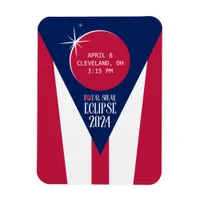 Ohio Total Solar Eclipse 2024 Custom Commemorative Magnet