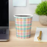 Multicolor Checkered Plaid Paper Cups