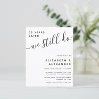 Budget We Still Do Vow Renewal Invitation
