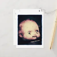 Doll Head Halloween Postcard