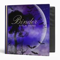 Full Moon Bats Starry Nightsky Album Binder