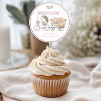 Pink Hedgehog Baby Shower Favor Sticker – Locally 