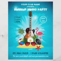 Club Summer Music Party add logo and photo Flyer