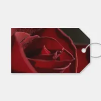 Red Rose Wedding Thank You Favor Tags