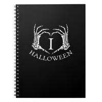 Heart Halloween Skeleton Hand Costume Men Women Ki Notebook