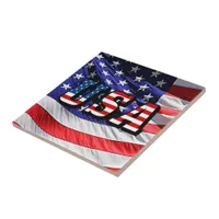 USA - American Flag Tile