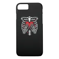 Skeleton Hands Holding Heart Halloween Costume Fun iPhone 8/7 Case