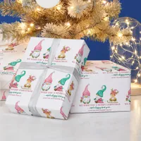 Cute Gnome Custom Christmas Wrapping Paper