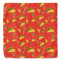 Mexican Tacos Chillies Patterned Restaurant Chef Bandana