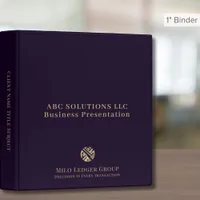 Elegant Luxury Logo Presentation Binder